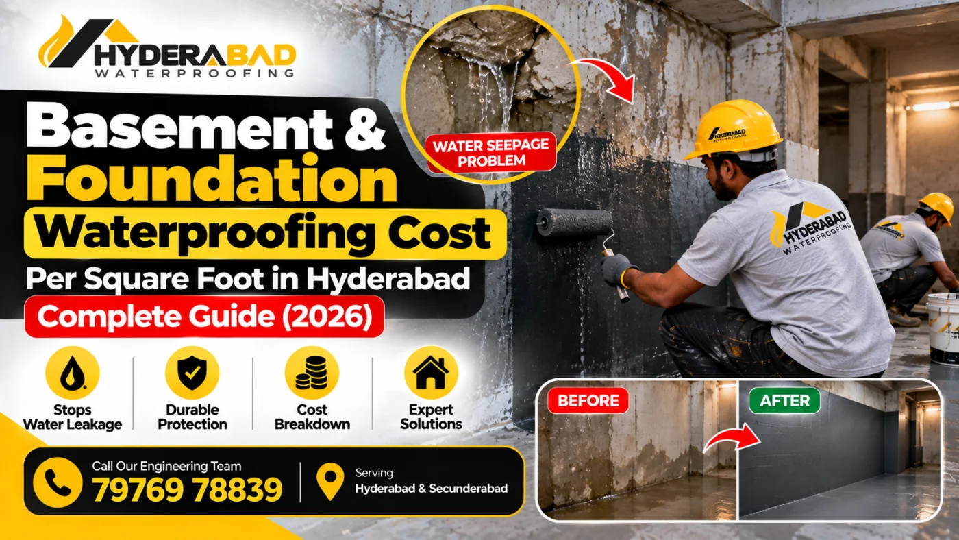 Basement Waterproofing Cost Hyderabad: Price Per Sq Ft (2026)