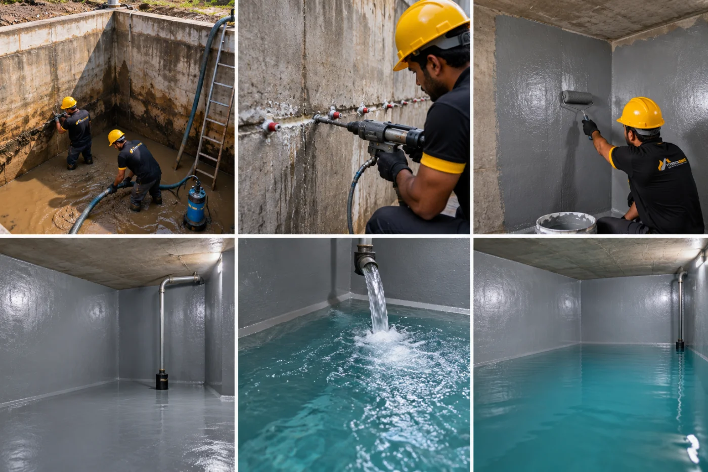 120,000-Litre Underground RCC Drinking Water Tank Waterproofing in Manikonda site photo